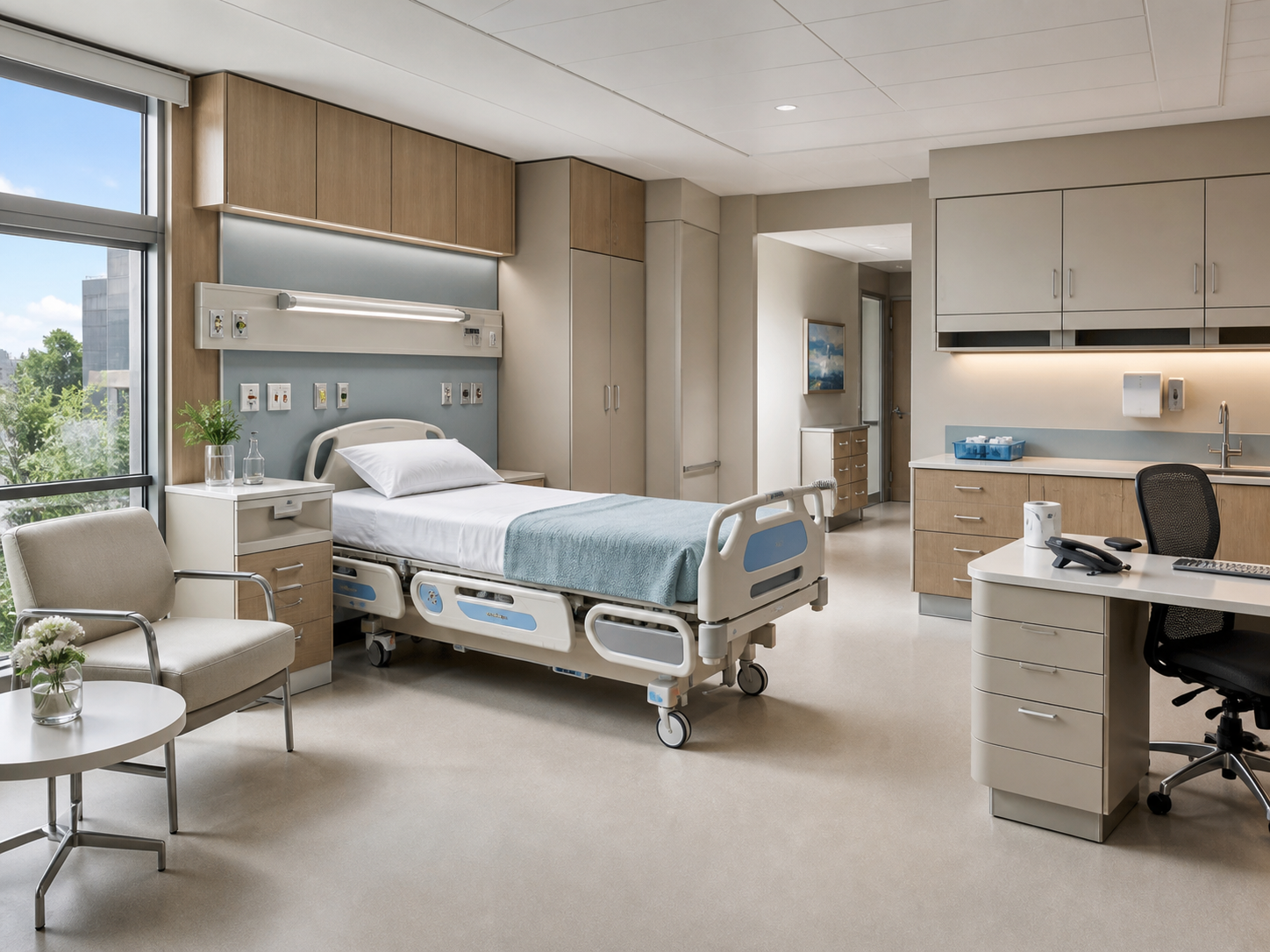 Hospital Room Setup after