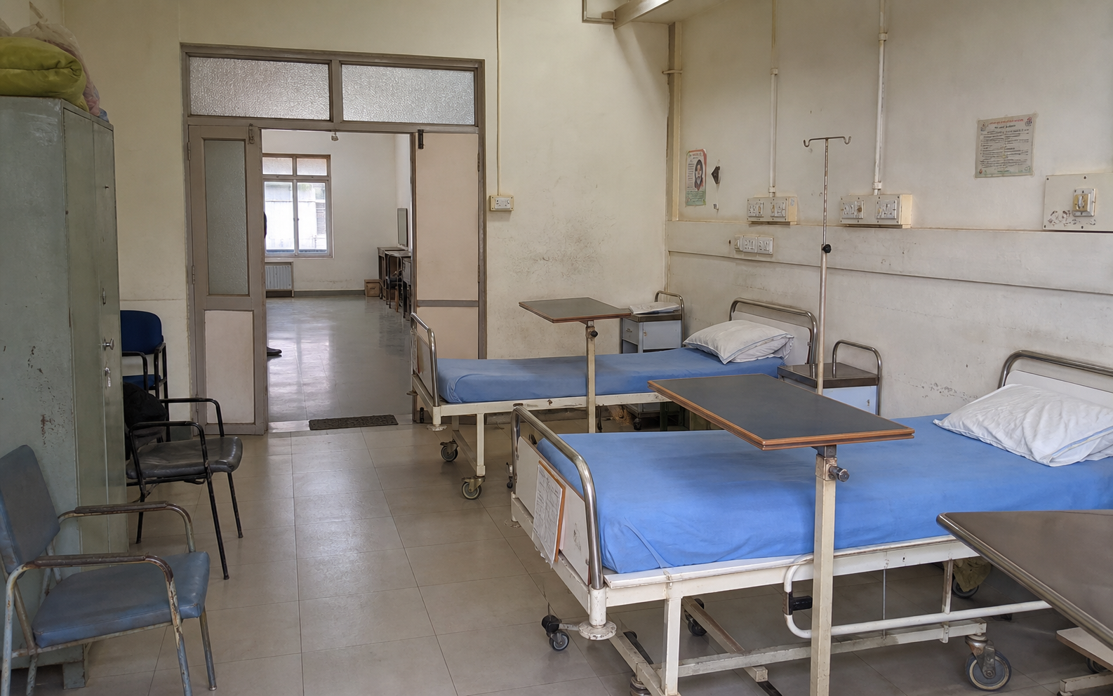 Hospital Room Setup before