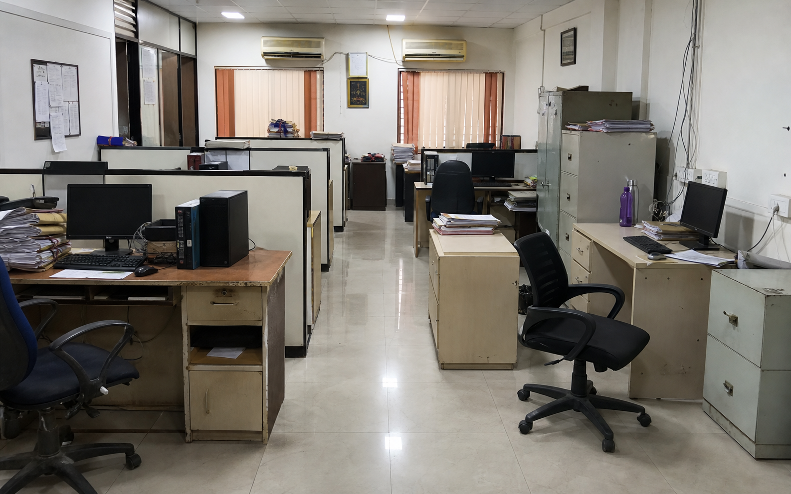 Office Workspace Setup before